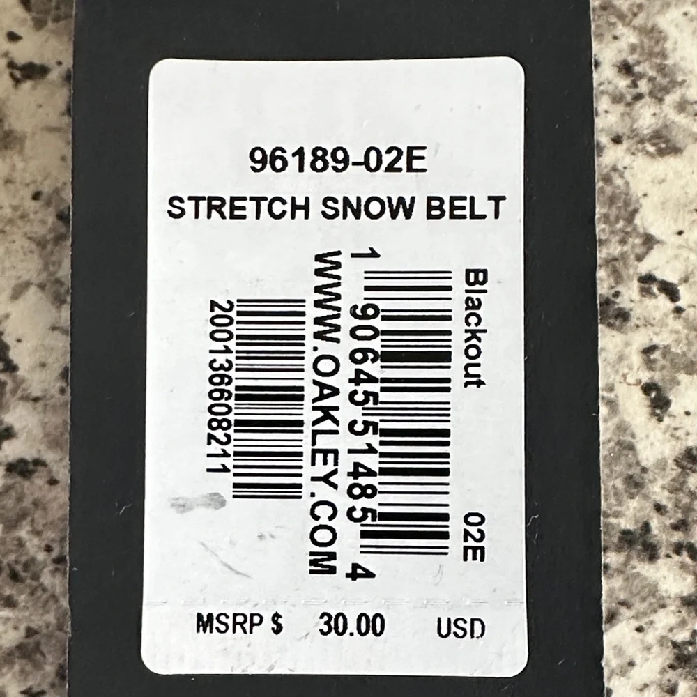 Oakley Black & White Snow stretch belt. - Picture 5 of 5